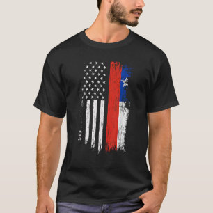 Camiseta Orgulho de Bandeira Chileno Americano Chile EUA