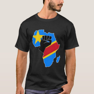 Camiseta Orgulho De Bandeira Do Rdc Da República Democrátic