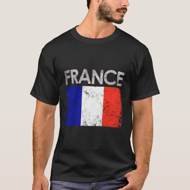 Camiseta Orgulho de Bandeira Francês (Frente)