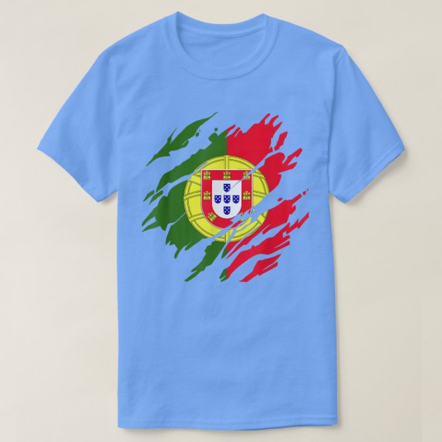 Camiseta Orgulho de Bandeira Português (Frente do Design)