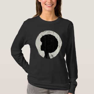 Camiseta Orgulho de Cabelo Natural Art Black Women Orud
