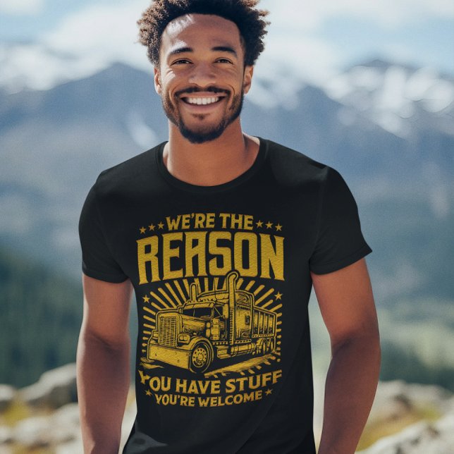 Camiseta Orgulho de caminhonete exibido através da design a (Criador carregado)