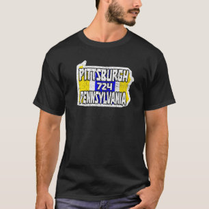 Camiseta Orgulho de Cidade do Estado de Pittsburgh Pensilvâ
