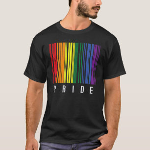 Camiseta Orgulho de Código de Barras Lgbt Gay Transgender L