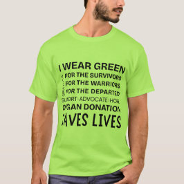 Camiseta Orgulho de Conscientização do Doador Agradecido Un