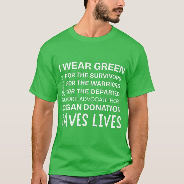 Camiseta Orgulho de Conscientização do Doador Suporte Agrad (Frente)