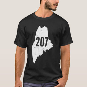 Camiseta Orgulho de Contorno do Código de Área do Estado do