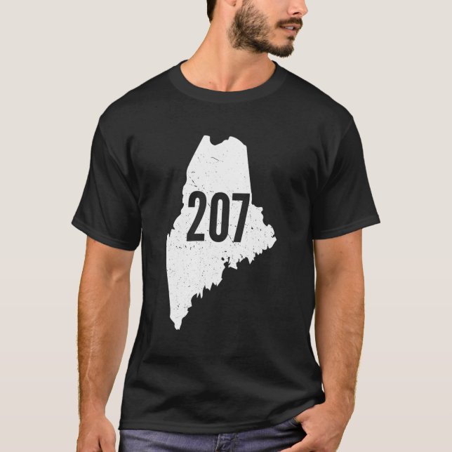 Camiseta Orgulho de Contorno do Código de Área do Estado do (Frente)