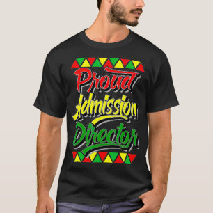 Camiseta Orgulho de Diretor de Admissão de História Negra M