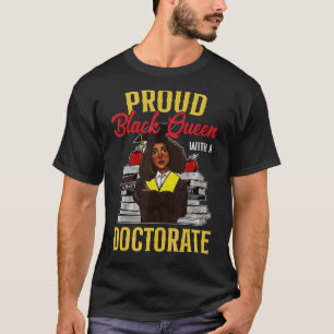 Camiseta Orgulho de Doutorado em Doutorado da Rainha Negra 