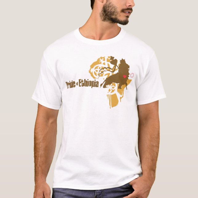 Camiseta Orgulho de Etiópia - com amor (Frente)