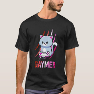 Camiseta Orgulho de Gamer Lésbica Geek Lgbt Video Game Ga