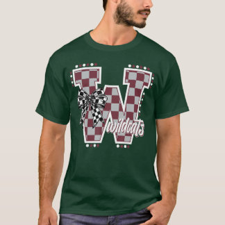 Camiseta Orgulho de Gato Selvagem Xadrez Bege Orgulho Escol