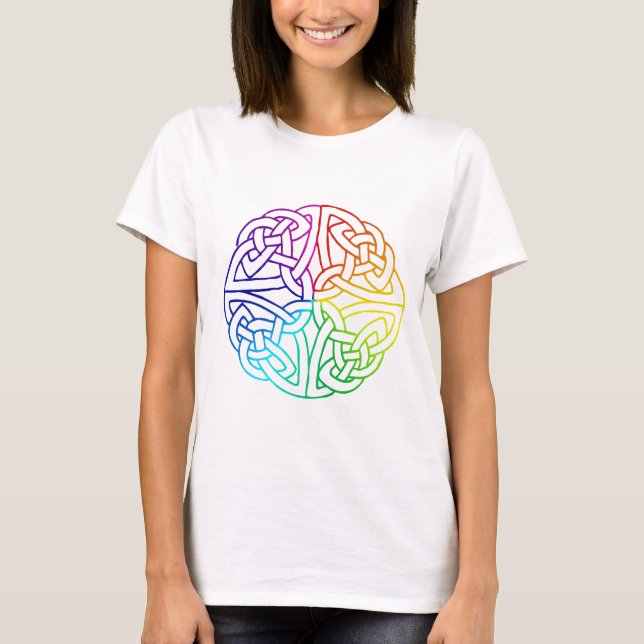 Camiseta Orgulho de gay e lesbiana celta/irlandês (Frente)