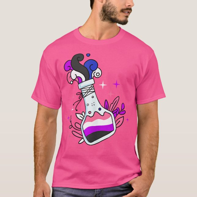 Camiseta Orgulho de Genderfluido Potion Genderfluido (Frente)