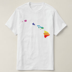 Camiseta orgulho de Havaí. listrado