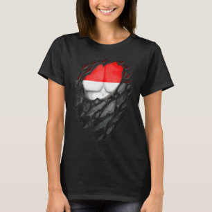 Camiseta Orgulho de Herança Raízes indonésia Tornada Engana