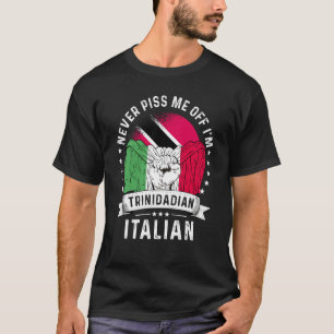 Camiseta Orgulho de Humor Cultivado na Itália Bandeira de T