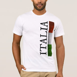 Camiseta Orgulho de Italia eu amo a bandeira do italiano de