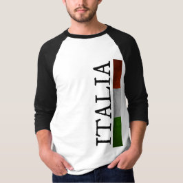 Camiseta Orgulho de Italia eu amo a bandeira do italiano de