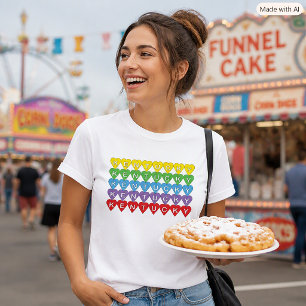 Camiseta Orgulho de Kentucky com Coração Colorido