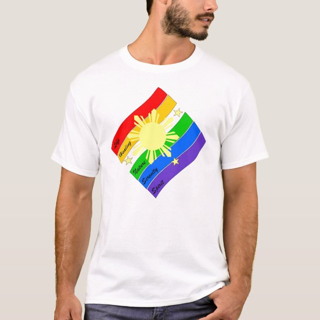 Camiseta Orgulho de LGBT Pinoy/Pinay! (Frente)