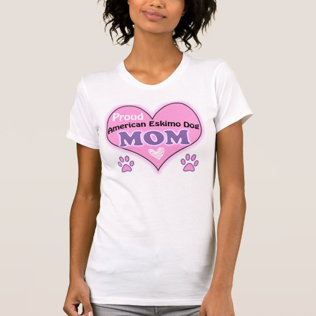 Camiseta Orgulho de mãe de esquimó americana (Frente)