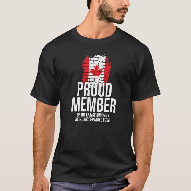 Camiseta Orgulho De Membro Da Fringe Minority Free Canadá (Frente)
