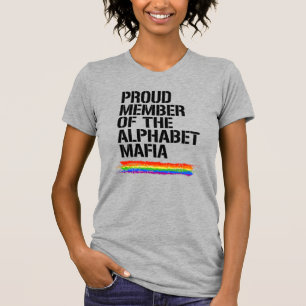 Camiseta Orgulho de Membro da Máfia do Alfabeto