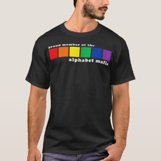 Camiseta Orgulho de Membro do Orgulho Ga LGBTQ+ da Máfia Fá