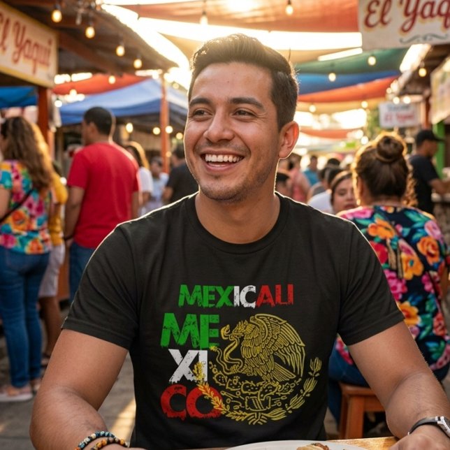 Camiseta orgulho de Mexicali México com emblema de (Criador carregado)