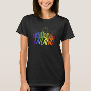 Camiseta Orgulho de Milão na Linha do Horizonte Parada do