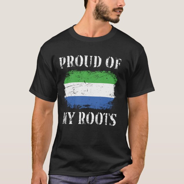Camiseta Orgulho De Minha Serra Leoa Roota Serra Leoa Fl (Frente)