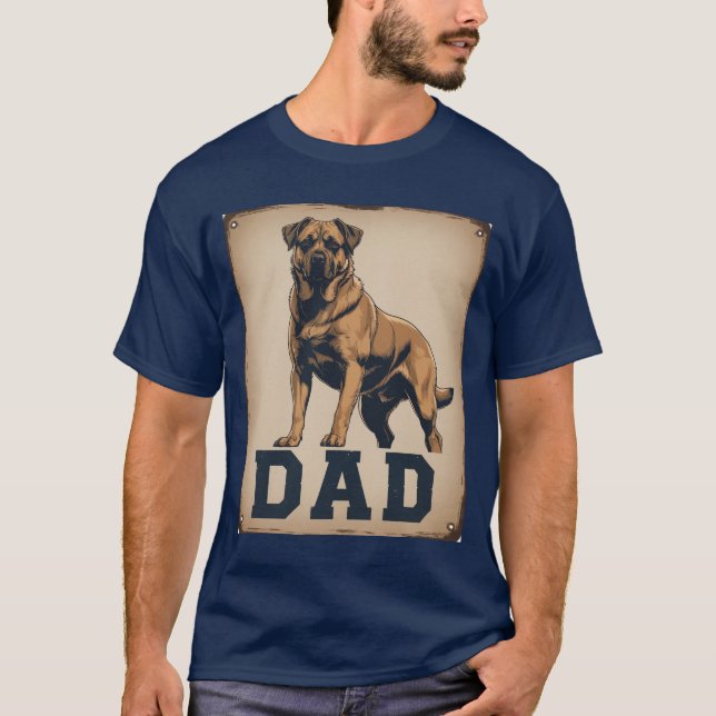 Camiseta Orgulho de Pai de Cães - Arte de Homenagem de Cani (Frente)