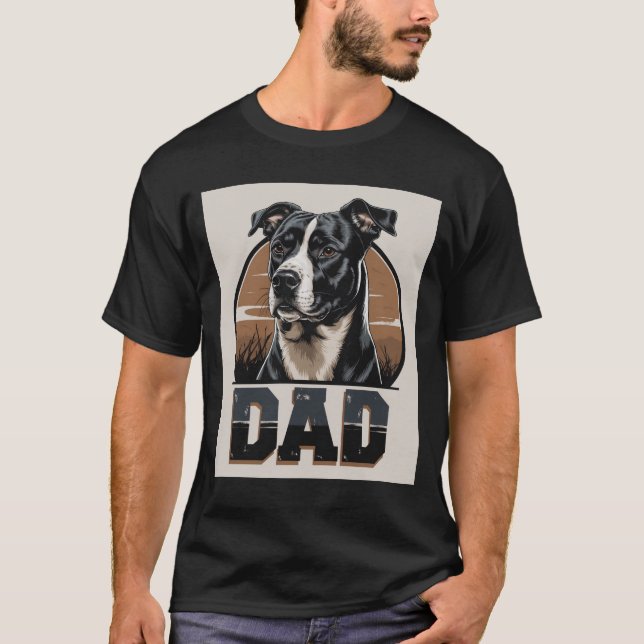 Camiseta Orgulho de Pai de Cães - Arte de Homenagem de Cani (Frente)