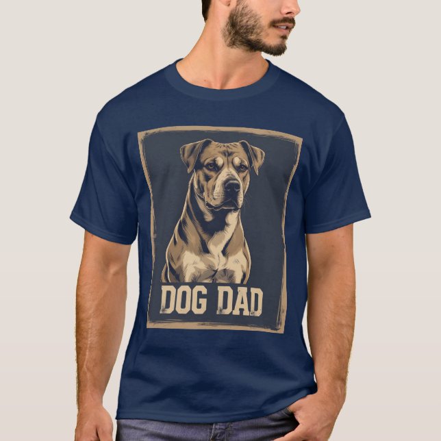Camiseta Orgulho de Pai de Cães - Arte de Homenagem de Cani (Frente)