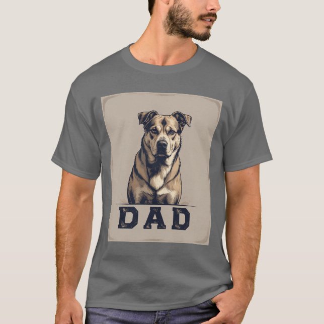 Camiseta Orgulho de Pai de Cães - Arte de Homenagem de Cani (Frente)