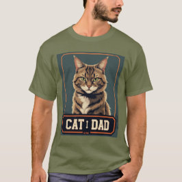 Camiseta Orgulho de Pais Gatos - Arte Felina Enroscada