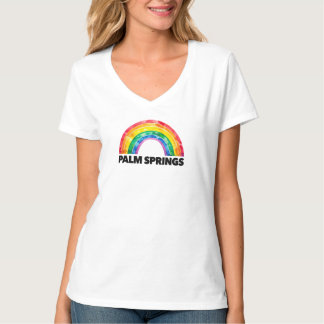 Camiseta Orgulho de Palm Springs Arco-íris LGBTQ Viagem Gay