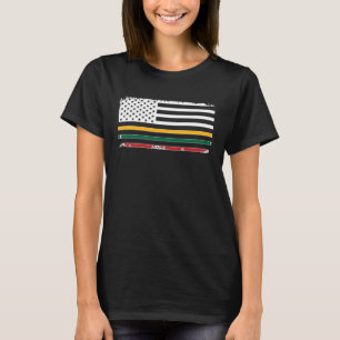 Camiseta Orgulho de Patrimônio da Lituânia, Bandeira Americ