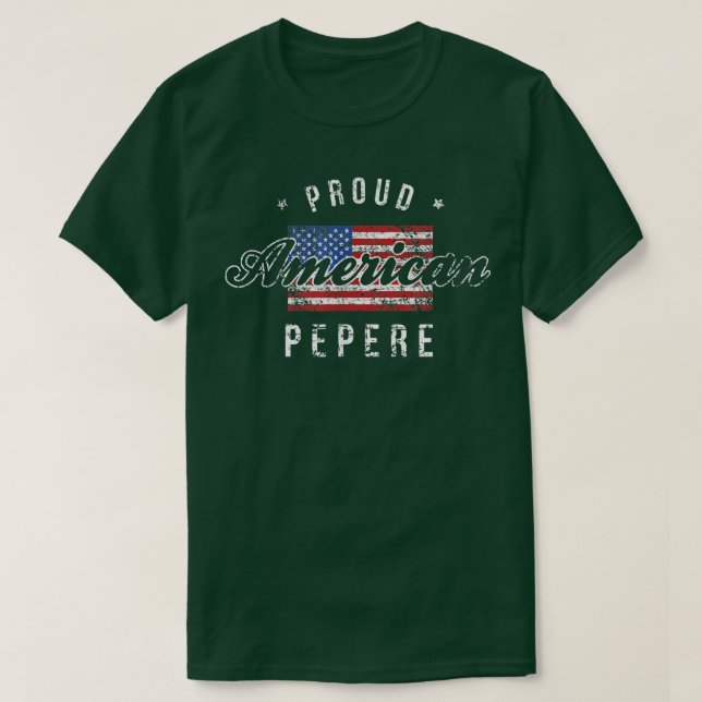 Camiseta Orgulho de Pepere Americano , 4 de julho Gift EUA  (Frente do Design)