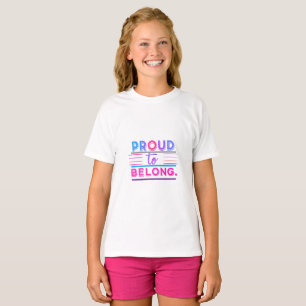 Camiseta Orgulho de pertencer - Design de declaração inspir