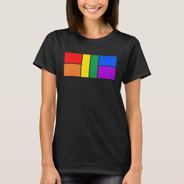 Camiseta Orgulho de piclebol LGBTQ, Bola de picles GLS LGBT (Frente)