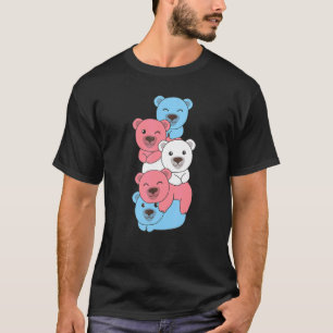 Camiseta Orgulho de pilha de sinalizador transexual Lgbtq u