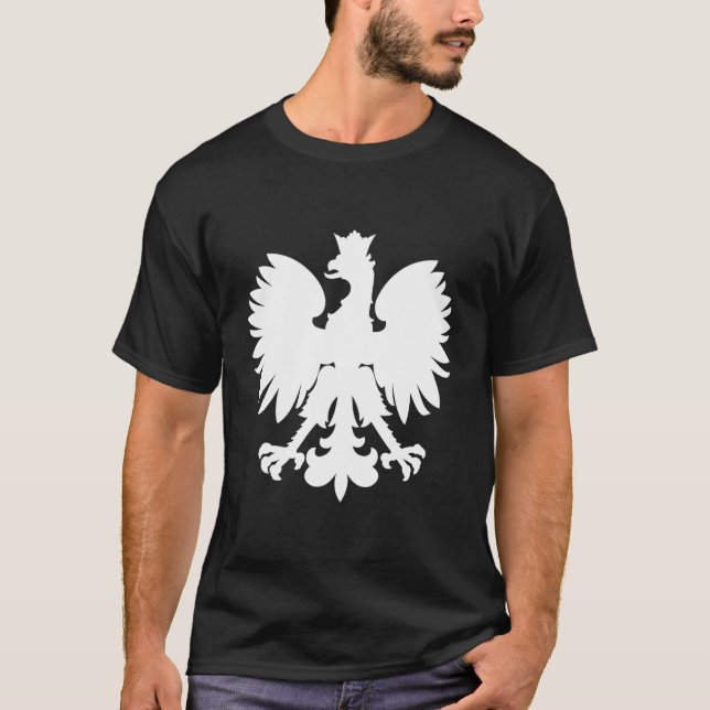 Camiseta Orgulho de Polônia do Orgulho Falcão Polonês Pl Po (Frente)