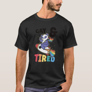 Camiseta Orgulho de Preguiça Lgbt Gay e Cansado 1