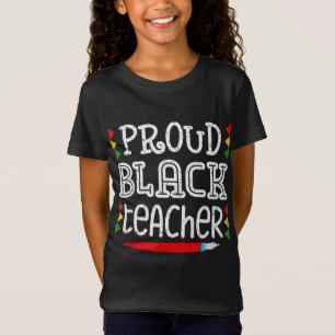 Camiseta Orgulho de professor negro da História negra escol