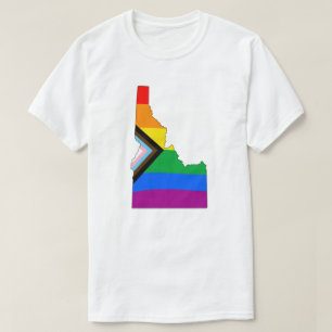 Camiseta Orgulho de Progresso LGBTQ do Orgulho do Estado de