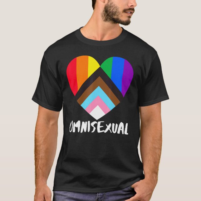 Camiseta Orgulho de Progresso Sinalizador Arco-Íris Inclusi (Frente)