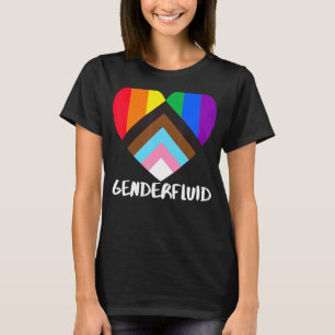 Camiseta Orgulho de Progresso Sinalizador Arco-Íris Inclusi